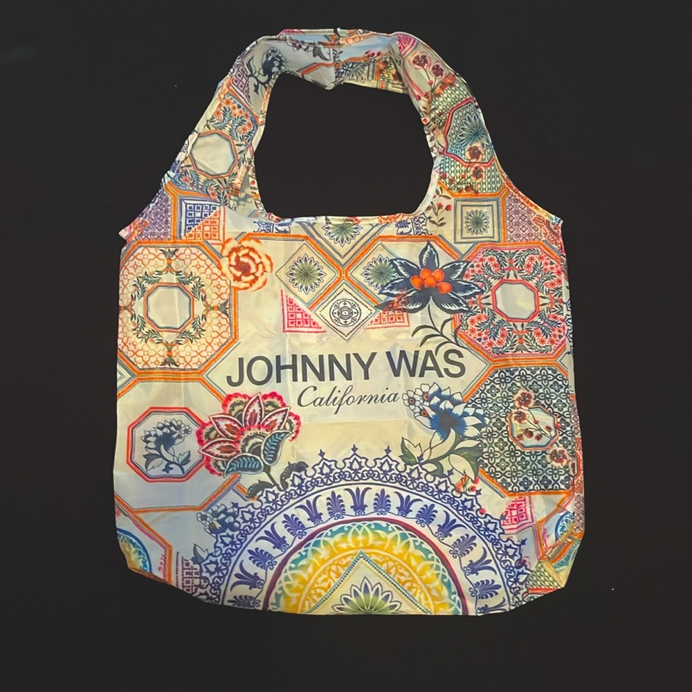 **NEW DESIGN **Johnny Was fold-up Nylon Tote bag